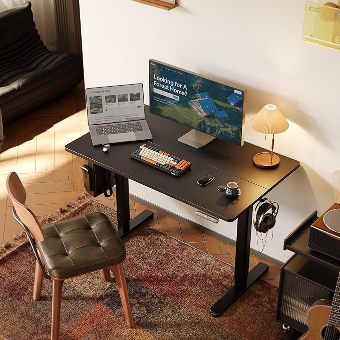 Seang Standing Desk with Adjustable Height, 48x24 Inch Electric Stand Up Desk - Image 2
