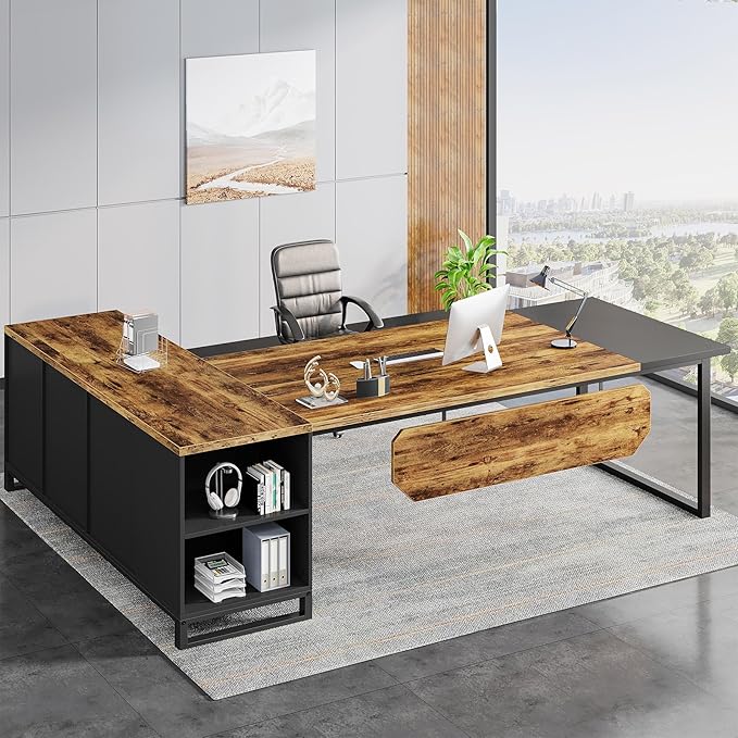 Tribesigns 70.8" Executive Desk - Image 3