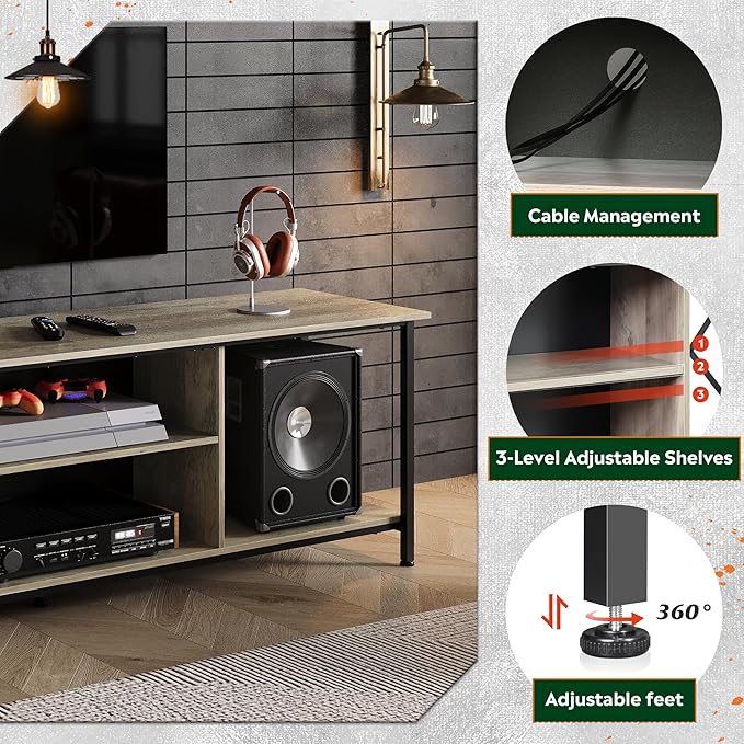 WLIVE TV Stand for 70 Inch TV, Entertainment Center - Image 4