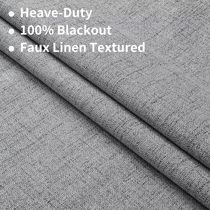Joydeco 100% Total Blackout Curtains Custom Size - Image 2