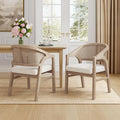 Christopher Knight Home Faritel Modern Wooden Dining Chairs Set of 2, Fabric by ChristopherKnightHome