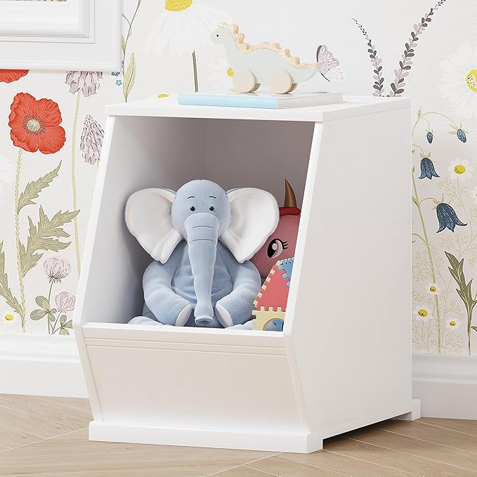 UTEX Toy Storage Organizer for Kids, Stackable Toy Storage Cabinet, Wooden by UTEX