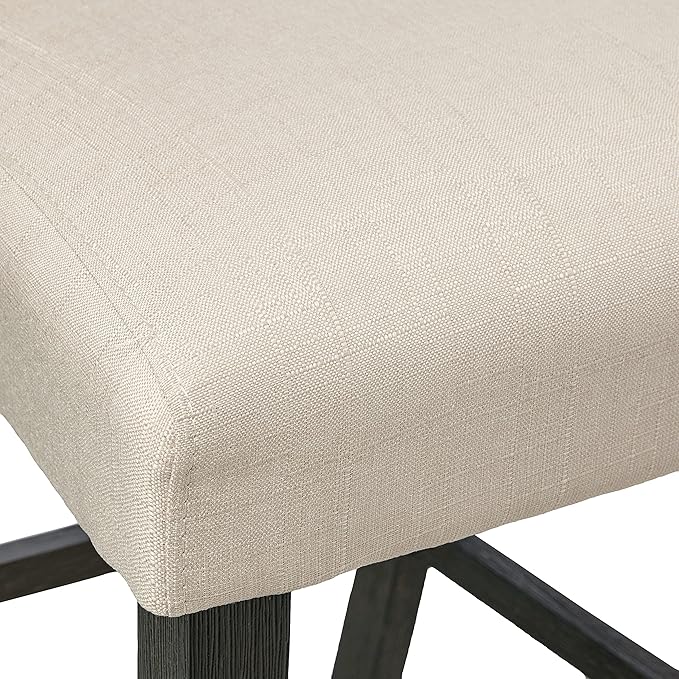 Roundhill Furniture Hendley Solid Wood Tufted Counter Height Stools - Image 6