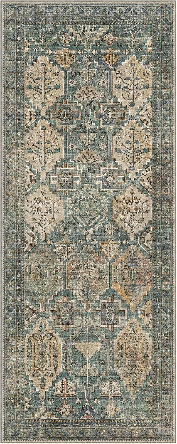 GENIMO 2x5 Runner Rugs for Hallway, Machine Washable Non Slip Vintage Rugs - Image 8