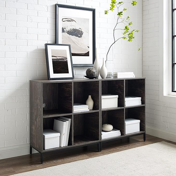 Crosley Furniture Jacobsen 2-Piece Vinyl Record Storage Cube Bookcase Set and - Image 8