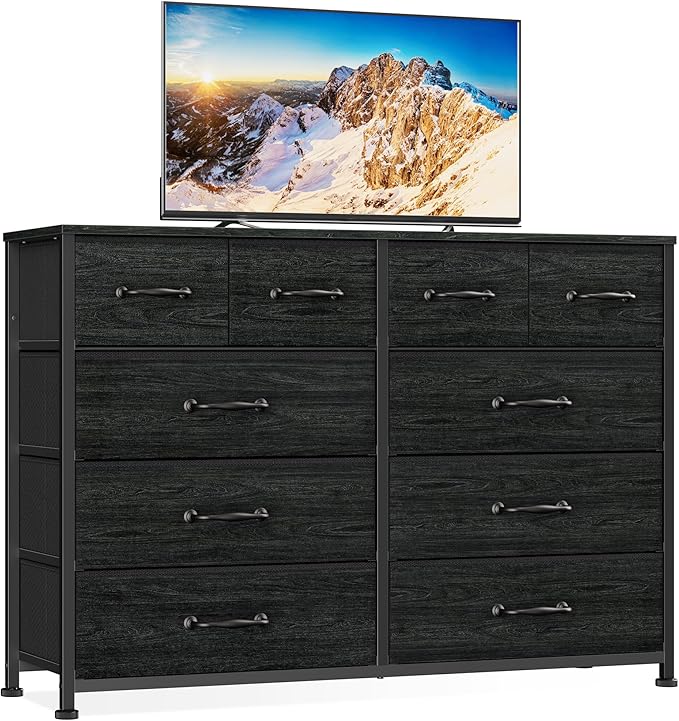 Furnulem Bedroom Dresser for 55”Long TV Stand Entertainment Center Dressers & by Furnulem