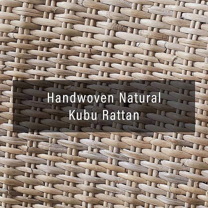 Crosley Furniture Edelyn Natural Rattan Dining Chairs Set of 2, Farmhouse - Image 9