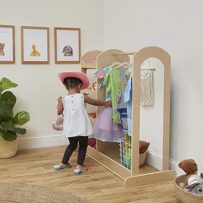 ECR4Kids Dress Up Center with Mirrors, Costume Organizer - Image 9