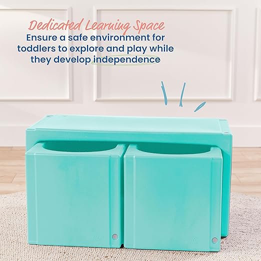 ECR4Kids Tri-Me Table and Cube Chair Set - Image 3