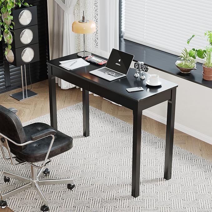 Solid Wood Desk with Drawers - Image 2