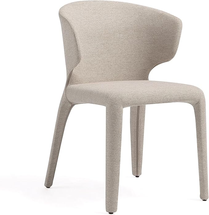 Manhattan Comfort Conrad Mid Century Modern Dining Chairs Woven Tweed - Image 5