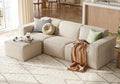 LINSY HOME Modular Sectional Sofa, Corduroy Sectional Cloud Couches by LINSYHOME