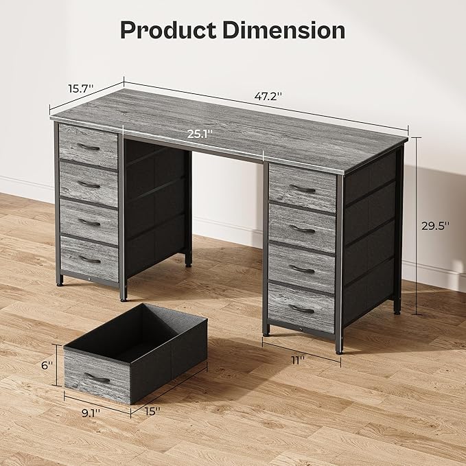 Huuger 47 Inch Computer Desk - Image 2