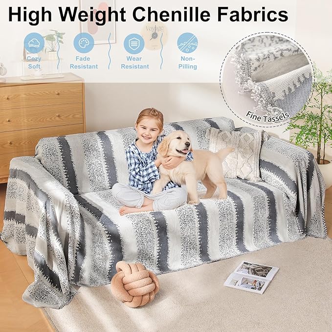 Boho Sofa Cover, Couch Cover Blanket, Sofa Covers - Image 2