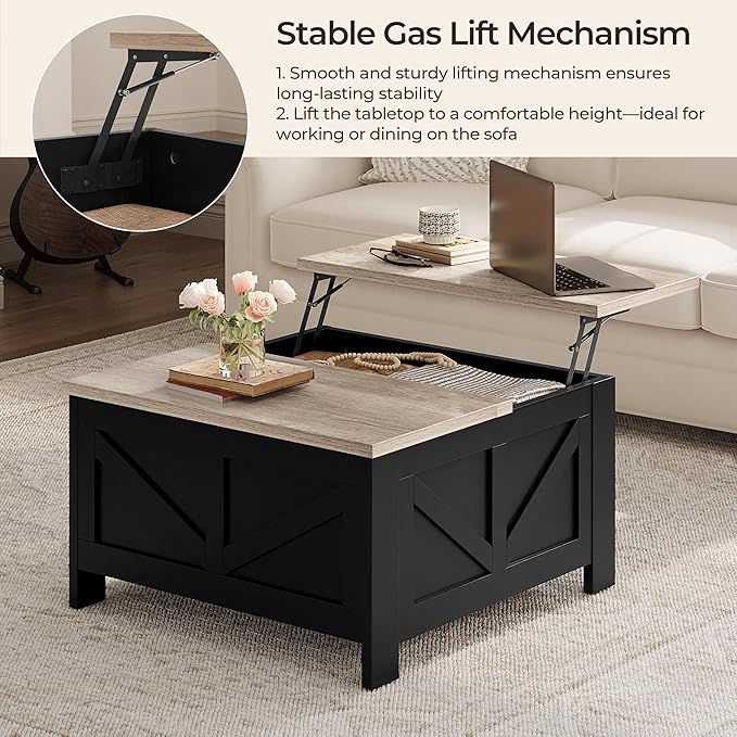 Yaheetech Lift Top Coffee Table - Image 6