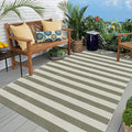 OJIA Outdoor Patio Rug 5'x7', Striped Rug Machine Washable Large Area Rugs by OJIA