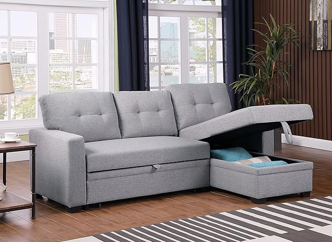 Devion Furniture Maison 4-in-1 Convertible L Shaped Couch - Image 6