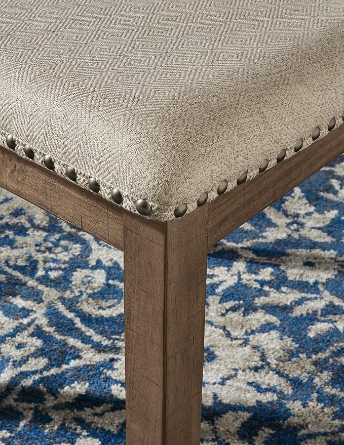 Signature Design by Ashley Moriville Modern Farmhouse 19" Upholstered Dining - Image 11
