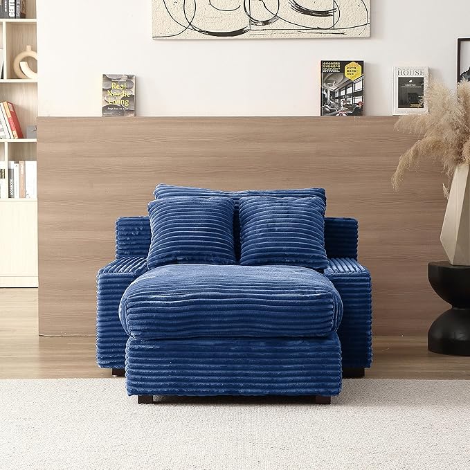 48.8" W Oversized Chaise Daybed Lounge Sleeper Chair Bed - Image 4