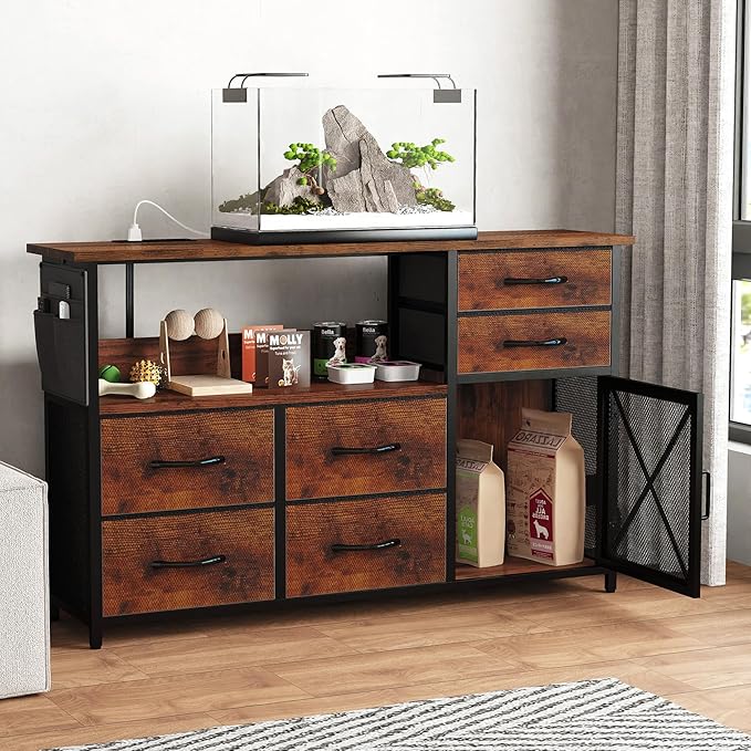 TV Stand Dresser for Living Room, LED TV Stand - Image 2