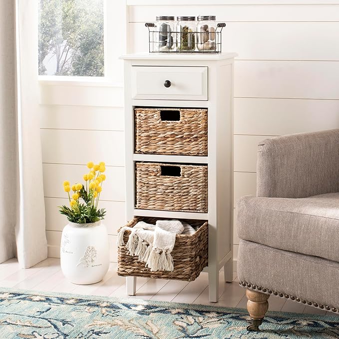 Safavieh American Homes Collection Michaela Side Table, Distressed White - Image 4