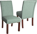 HomePop Home Decor | Classic Upholstered Parsons Dining Chairs | Set of 2 by HomePop