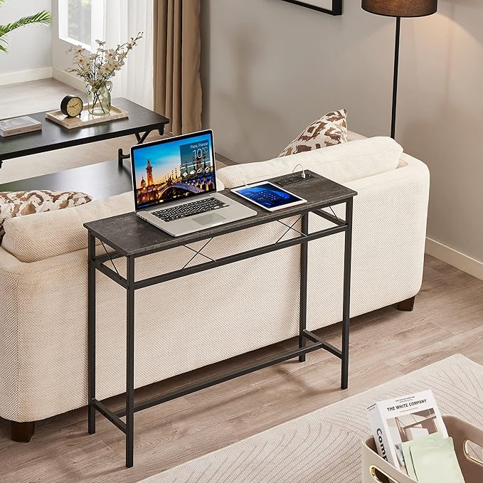 VECELO 39.4In Narrow Sofa/Console Table - Image 6
