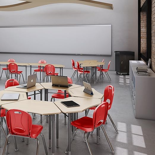 Learniture LNT-118-CSW-RD Learniture Structure Series Stackable School Chairs - Image 2