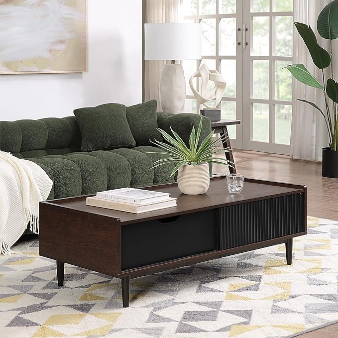 Manhattan Comfort Duane Mid Century Modern Coffee Table - Image 14