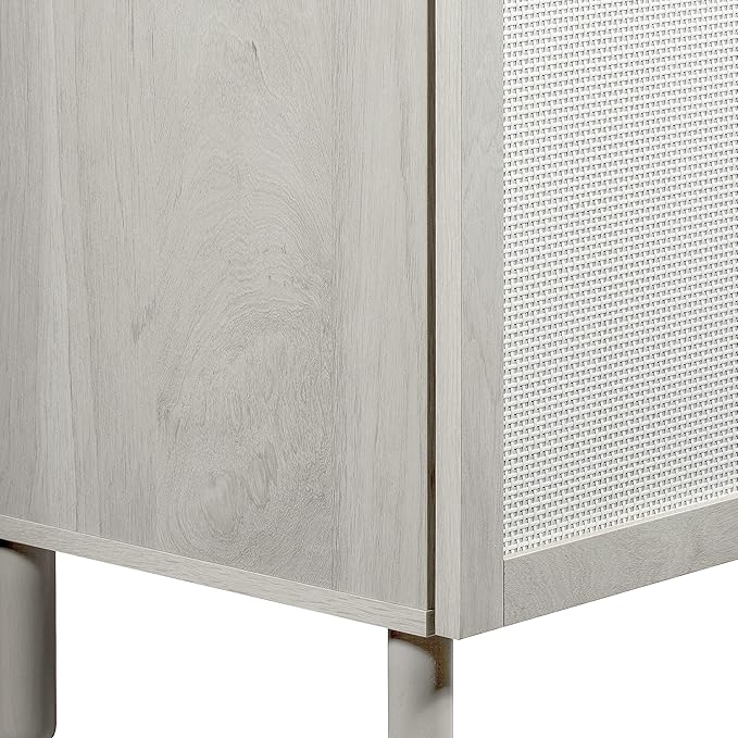 Sango Orre 2-Door Cabinet, Modern White Storage Cabinet - Image 7