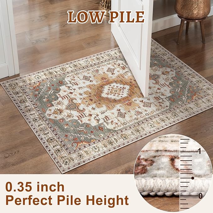 Tangsoo Vintage Rug 2x3 Washable - Image 3