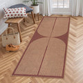 Lahome Modern Rainbow Easy Jute 2x6 Runner Rug, Farmhouse Stain Resistant Non by Lahome