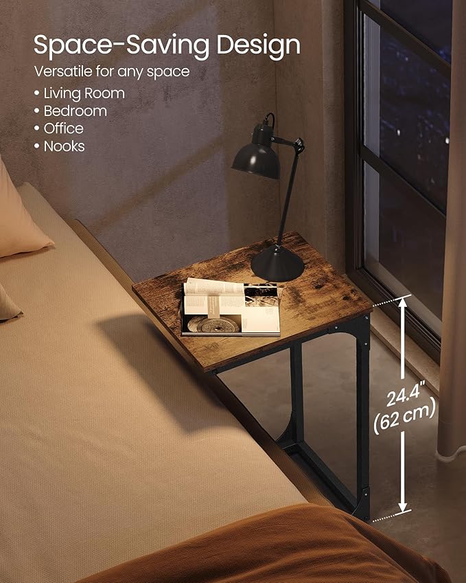 VASAGLE C-Shaped End Table, Small Side Table - Image 4