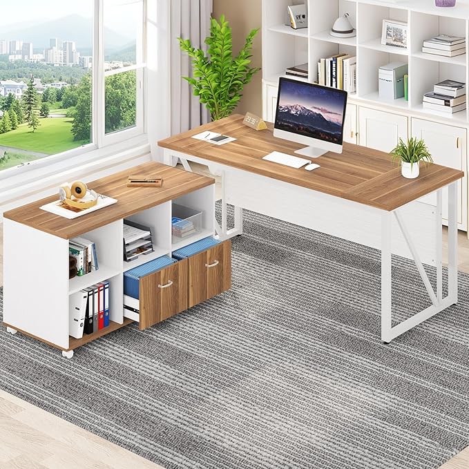 Tribesigns 63-Inch Executive Computer Desk - Image 3