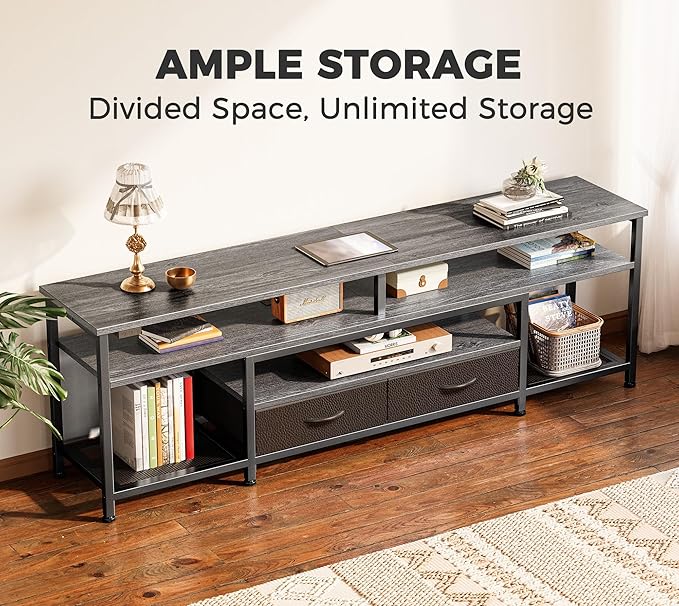 Huuger TV Stand for 65 70 Inch TV, Entertainment Center - Image 4
