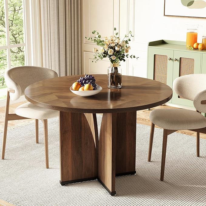 LITTLE TREE 39-Inch Round Dining Table by LITTLETREE