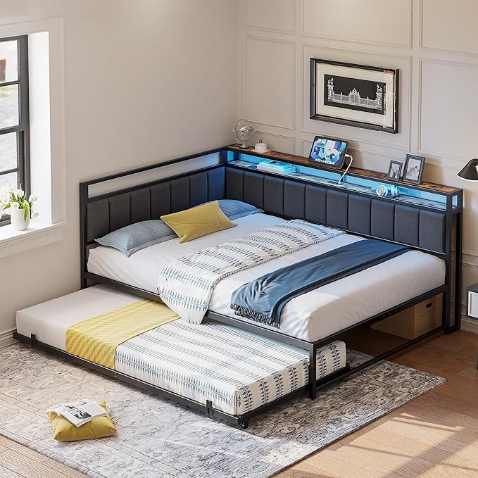 LIKIMIO Corner Twin Bed Frame by LIKIMIO