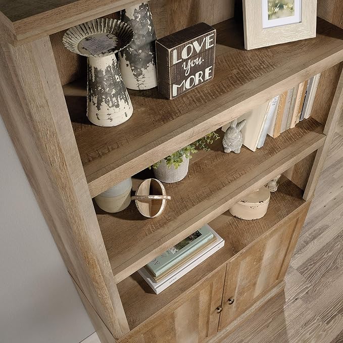 Sauder Anda Norr Display Cabinet/ Pantry cabinets, Lintel Oak finish - Image 8
