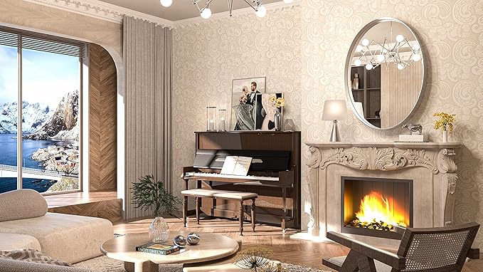 TokeShimi Oval Mirrors for Wall Decor 22x30 Inch - Image 2