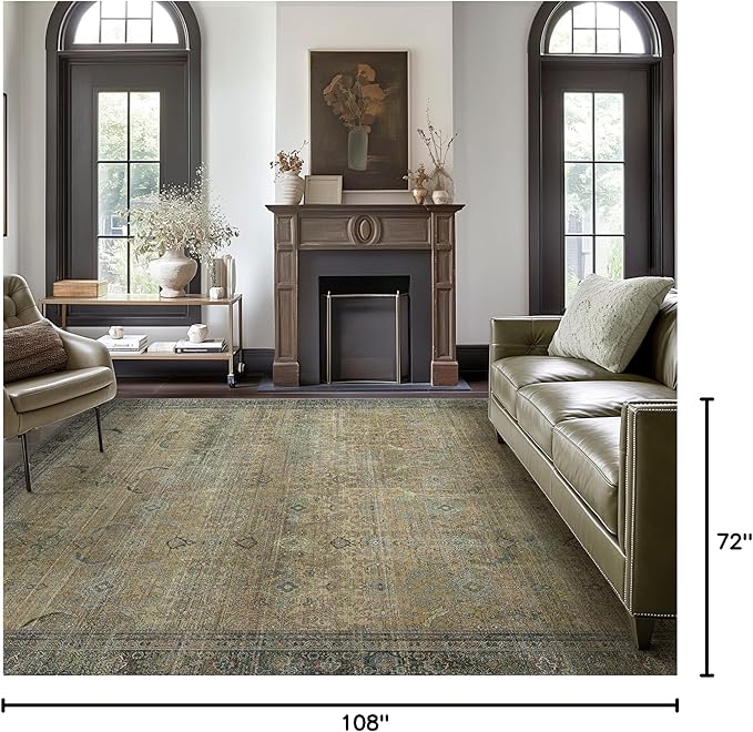 6X9 Area Rugs Machine Washable Rugs - Image 2