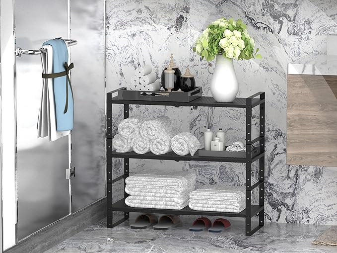 Expandable Stackable Aadjustable Shoe Rack Pantry Shelf - Image 5