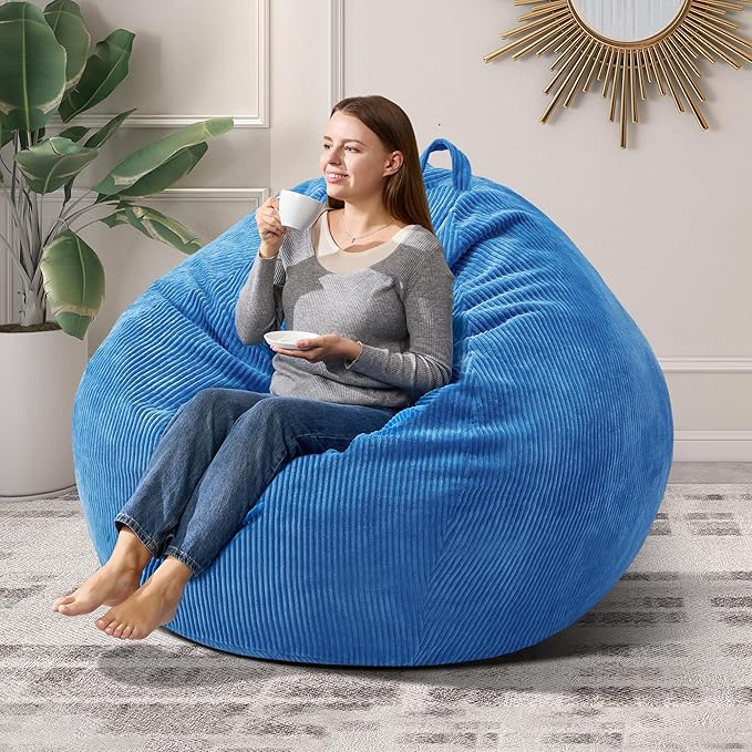 3.5FT Bean Bag Chairs Teardrop Bean Bag Chair by Cansunna
