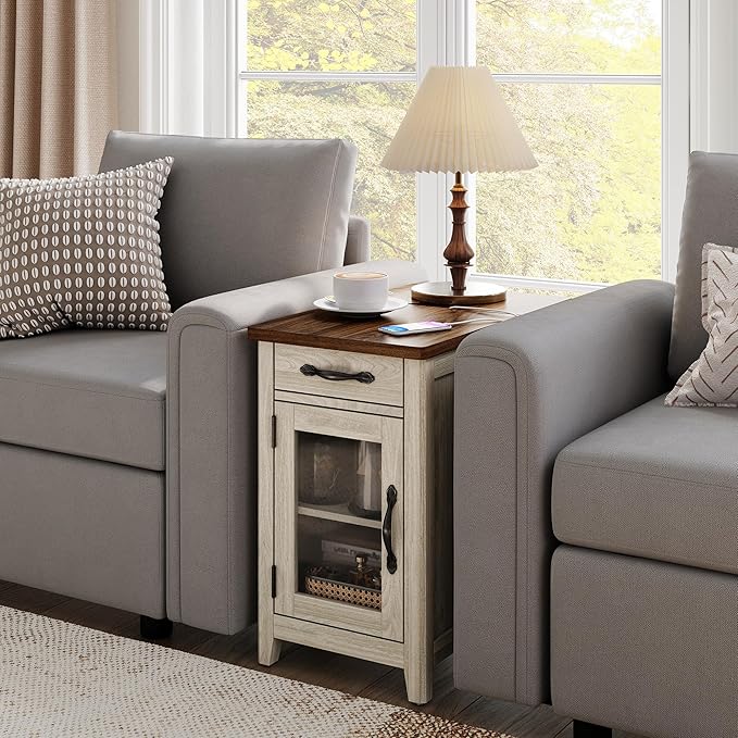 LINSY HOME Farmhouse End Table - Image 4