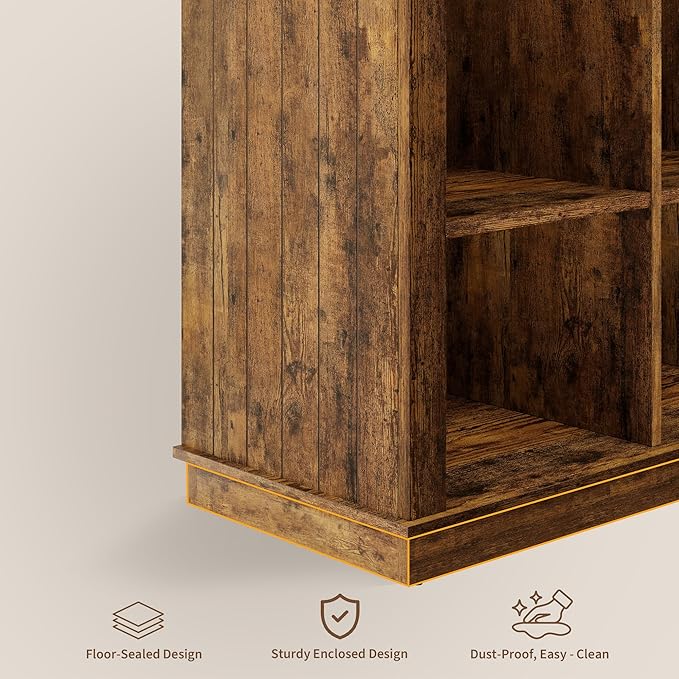 GarveeHome 8 Cube Storage Organizer Bookshelf, 3 Tier Farmhouse Horizontal - Image 9