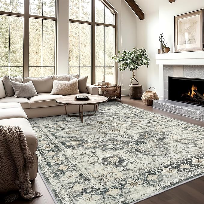 zesthome 9x12 Area Rugs, Stain Resistant Washable Rug, Ultra-Thin Rugs - Image 3