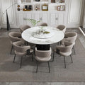 Ball & Cast 9-Piece Dining Set, Faux Marble Table by BallCast