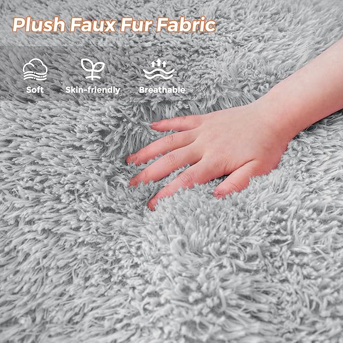 MAXYOYO Kids Bean Bag Chair, Stuffed Faux Fur Bean Bag - Image 5