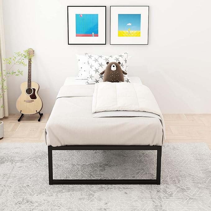 14 Inch Twin XL Bed Frames Heavy Duty Sturdy Metal Platform Bed Frame No Box - Image 9
