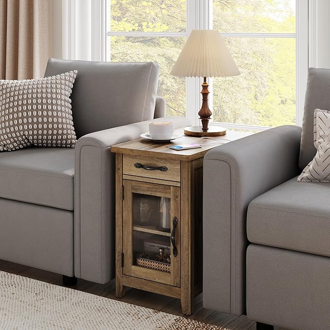 LINSY HOME Farmhouse End Table - Image 4