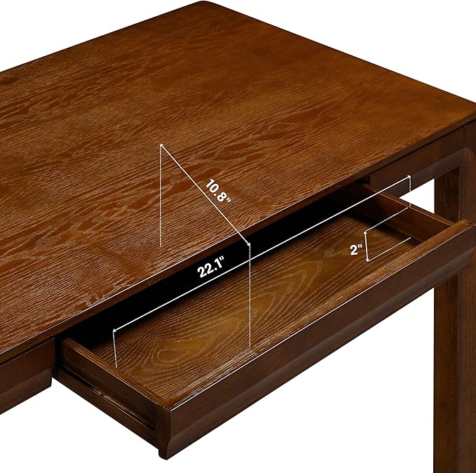 NTC Flow Modern Wooden Rectangle Desk Table - Image 6